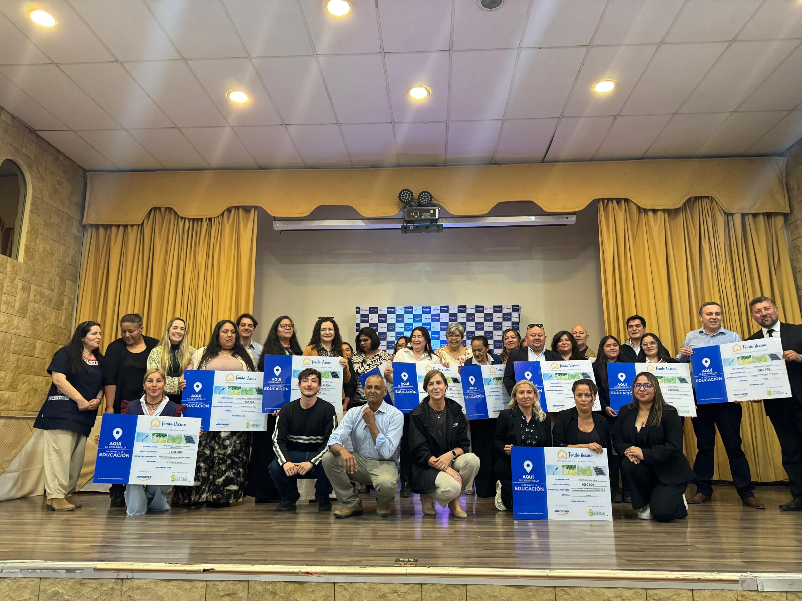 Programa “Fondo Vecino” de Agrosuper reconoció a 74 organizaciones beneficiadas de sus convocatorias de este 2025