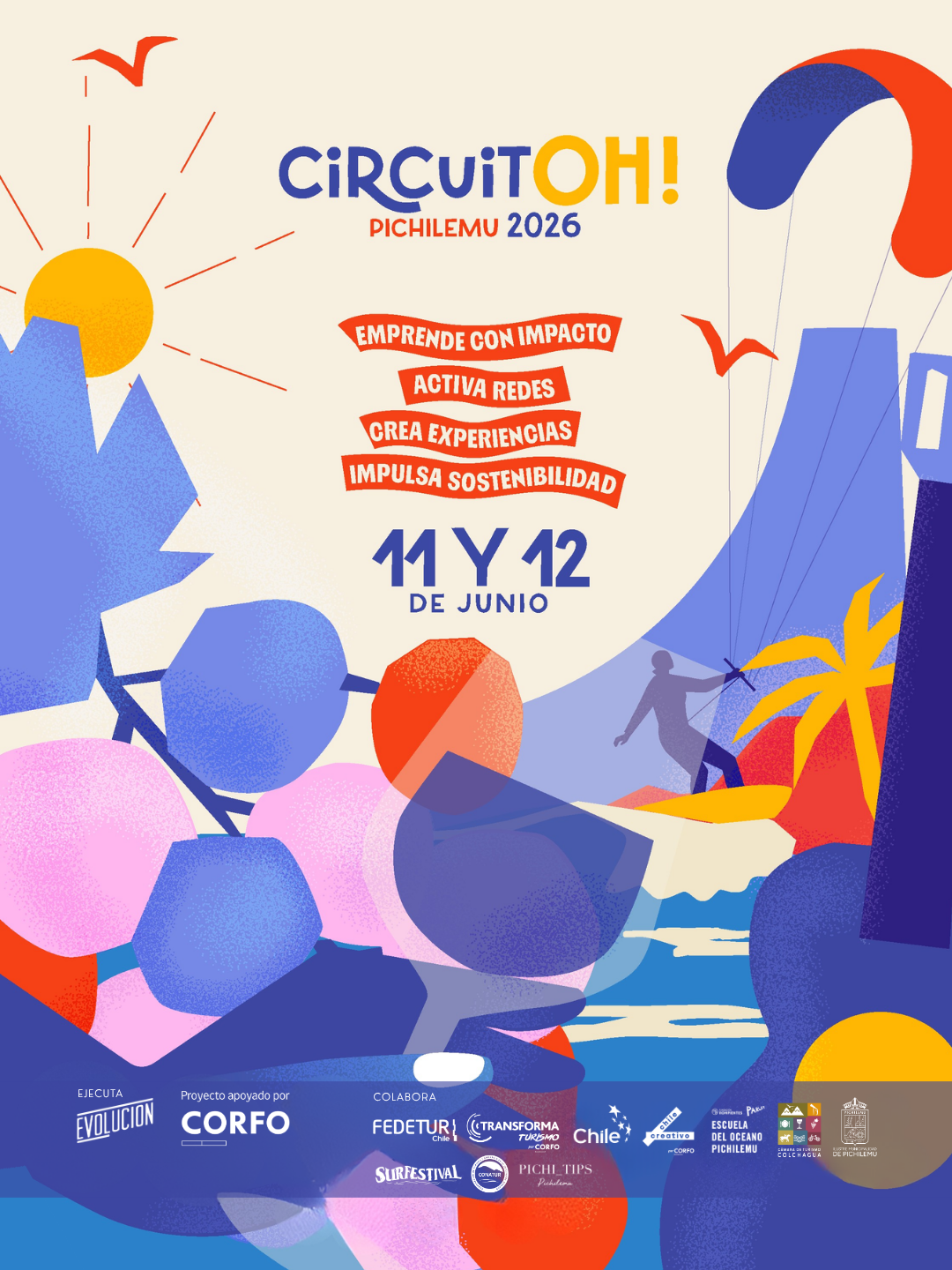 CircuitOH! 2026 llega a Pichilemu impulsando nuevas oportunidades para el turismo, la creatividad y el emprendimiento regional